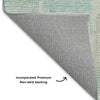 Dalyn Ravenna RN10 Teal Machine Washable Area Rug Backing Image