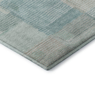 Dalyn Ravenna RN10 Teal Machine Washable Area Rug Corner Image