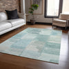 Dalyn Ravenna RN10 Teal Machine Washable Area Rug Lifestyle Image Feature
