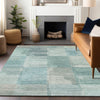Dalyn Ravenna RN10 Teal Machine Washable Area Rug Lifestyle Image Feature