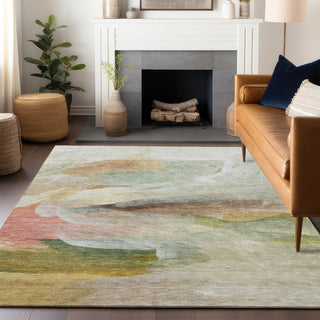 Dalyn Ravenna RN11 Linen Machine Washable Area Rug Lifestyle Image Feature