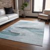 Dalyn Ravenna RN11 Teal Machine Washable Area Rug Lifestyle Image Feature