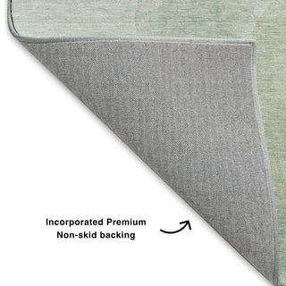 Dalyn Ravenna RN12 Aqua Machine Washable Area Rug Backing Image