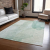Dalyn Ravenna RN12 Aqua Machine Washable Area Rug Lifestyle Image Feature