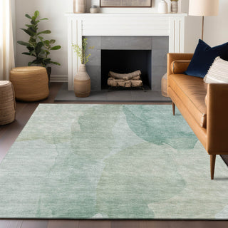 Dalyn Ravenna RN12 Aqua Machine Washable Area Rug Lifestyle Image Feature