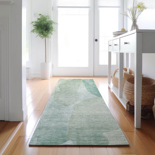 Dalyn Ravenna RN12 Aqua Machine Washable Area Rug Runner Lifestyle Image Feature