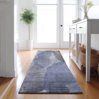 Dalyn Ravenna RN12 Blue Machine Washable Area Rug Runner Lifestyle Image Feature