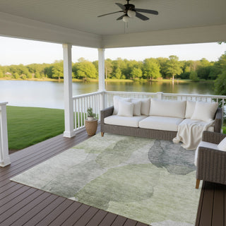 Dalyn Ravenna RN12 Fern Machine Washable Area Rug Outdoor Lifestyle Image Feature