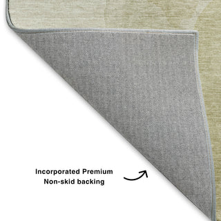 Dalyn Ravenna RN12 Putty Machine Washable Area Rug Backing Image