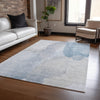Dalyn Ravenna RN12 Sky Machine Washable Area Rug Lifestyle Image Feature