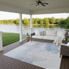 Dalyn Ravenna RN12 Sky Machine Washable Area Rug Outdoor Lifestyle Image Feature