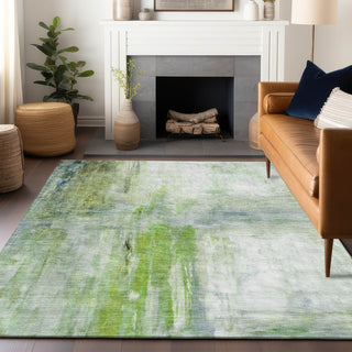 Dalyn Ravenna RN2 Aloe Machine Washable Area Rug Lifestyle Image Feature