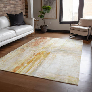 Dalyn Ravenna RN2 Paprika Machine Washable Area Rug Lifestyle Image Feature