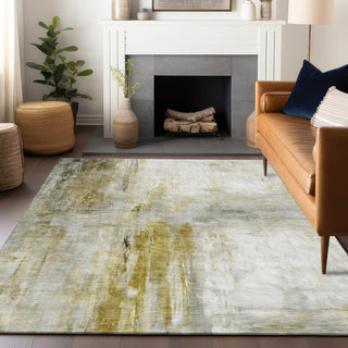 Dalyn Ravenna RN2 Taupe Machine Washable Area Rug Lifestyle Image Feature