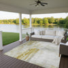 Dalyn Ravenna RN2 Taupe Machine Washable Area Rug Outdoor Lifestyle Image Feature
