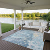 Dalyn Ravenna RN3 Blue Machine Washable Area Rug Outdoor Lifestyle Image Feature