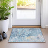 Dalyn Ravenna RN3 Blue Machine Washable Area Rug Scatter Lifestyle Image Feature