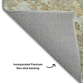 Dalyn Ravenna RN3 Brown Machine Washable Area Rug Backing Image