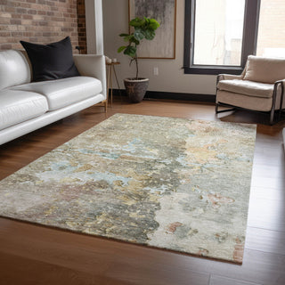 Dalyn Ravenna RN3 Brown Machine Washable Area Rug Lifestyle Image Feature