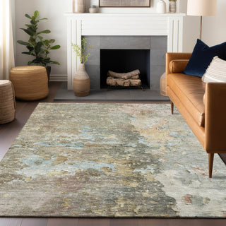 Dalyn Ravenna RN3 Brown Machine Washable Area Rug Lifestyle Image Feature