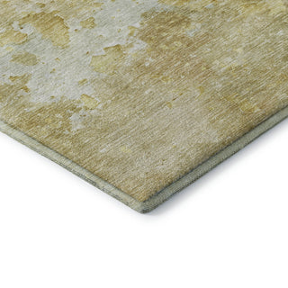 Dalyn Ravenna RN3 Gold Machine Washable Area Rug Corner Image