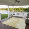 Dalyn Ravenna RN3 Gold Machine Washable Area Rug Outdoor Lifestyle Image Feature