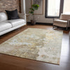 Dalyn Ravenna RN3 Khaki Machine Washable Area Rug Lifestyle Image Feature