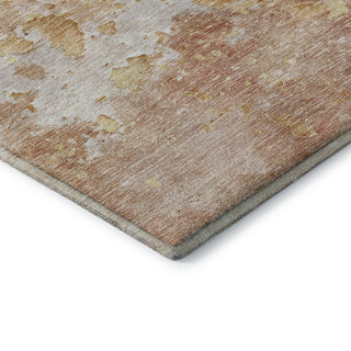 Dalyn Ravenna RN3 Salmon Machine Washable Area Rug Corner Image