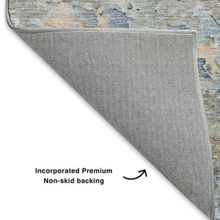 Dalyn Ravenna RN3 Taupe Machine Washable Area Rug Backing Image