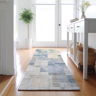 Dalyn Ravenna RN4 Denim Machine Washable Area Rug Runner Lifestyle Image Feature