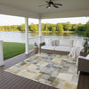 Dalyn Ravenna RN4 Granite Machine Washable Area Rug Outdoor Lifestyle Image Feature