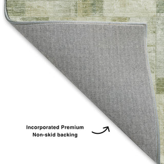 Dalyn Ravenna RN4 Sage Machine Washable Area Rug Backing Image