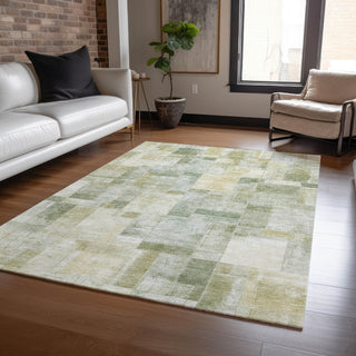 Dalyn Ravenna RN4 Sage Machine Washable Area Rug Lifestyle Image Feature