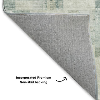 Dalyn Ravenna RN4 Seafoam Machine Washable Area Rug Backing Image