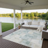 Dalyn Ravenna RN4 Seafoam Machine Washable Area Rug Outdoor Lifestyle Image Feature