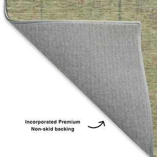 Dalyn Ravenna RN5 Aloe Machine Washable Area Rug Backing Image