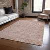 Dalyn Ravenna RN5 Coral Machine Washable Area Rug Lifestyle Image Feature