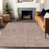 Dalyn Ravenna RN5 Coral Machine Washable Area Rug Lifestyle Image Feature