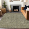 Dalyn Ravenna RN5 Khaki Machine Washable Area Rug Lifestyle Image Feature