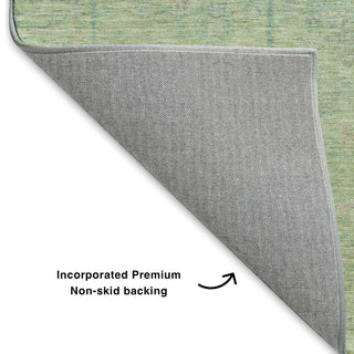 Dalyn Ravenna RN5 Seafoam Machine Washable Area Rug Backing Image