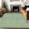 Dalyn Ravenna RN5 Seafoam Machine Washable Area Rug Lifestyle Image Feature