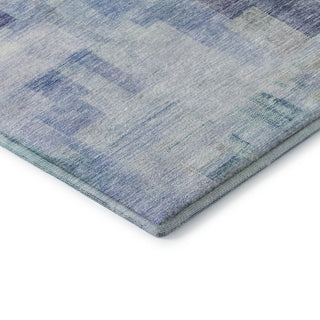 Dalyn Ravenna RN6 Blue Machine Washable Area Rug Corner Image