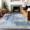 Dalyn Ravenna RN6 Blue Machine Washable Area Rug Lifestyle Image Feature