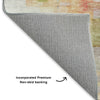 Dalyn Ravenna RN6 Coral Machine Washable Area Rug Backing Image