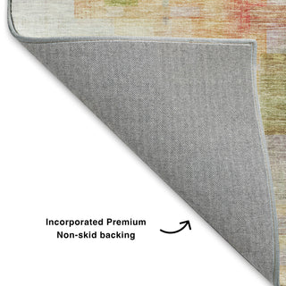 Dalyn Ravenna RN6 Coral Machine Washable Area Rug Backing Image