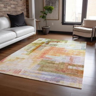 Dalyn Ravenna RN6 Coral Machine Washable Area Rug Lifestyle Image Feature
