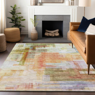 Dalyn Ravenna RN6 Coral Machine Washable Area Rug Lifestyle Image Feature