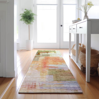 Dalyn Ravenna RN6 Coral Machine Washable Area Rug Runner Lifestyle Image Feature