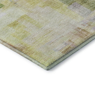 Dalyn Ravenna RN6 Green Machine Washable Area Rug Corner Image
