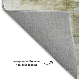 Dalyn Ravenna RN6 Taupe Machine Washable Area Rug Backing Image
